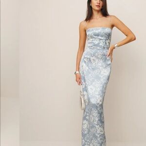 Reformation Frankie Silk Dress